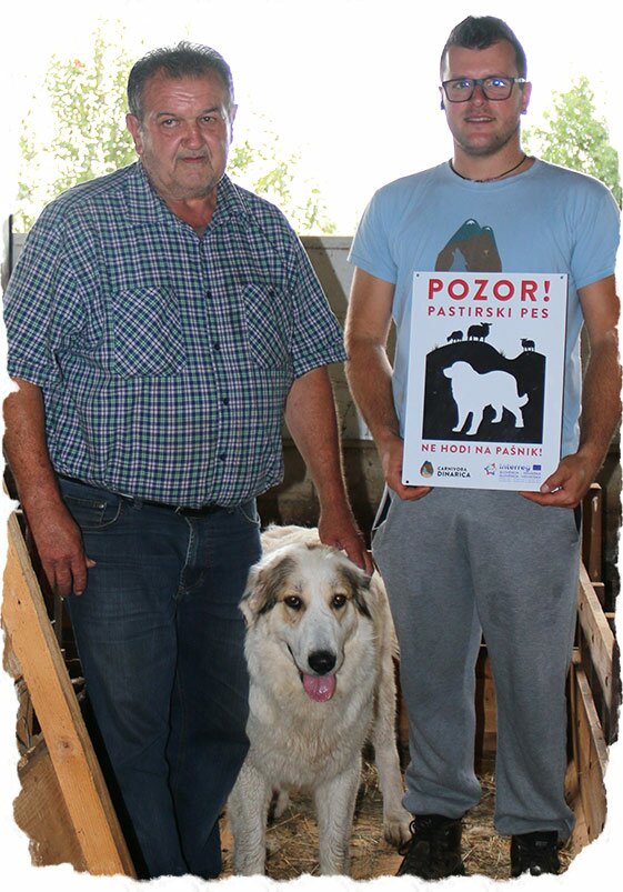 Ciarra with her new owner and her breeder. Photo: Jernej Javornik, Carnivora Dinarica
